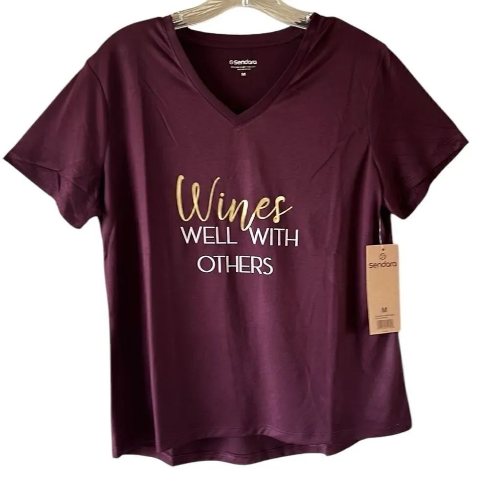 NEW Sendara Wines Well With Others Shirt
